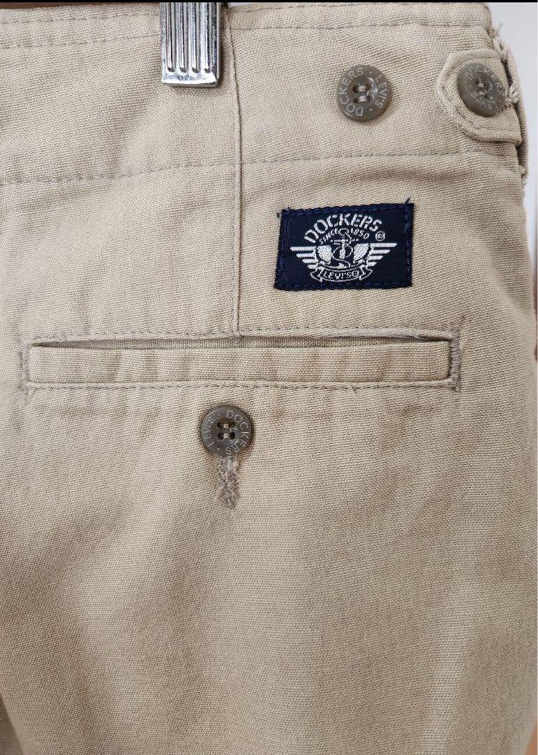 Dockers 希少 Levi's刻印 ジッパー ワイド チノパン W36