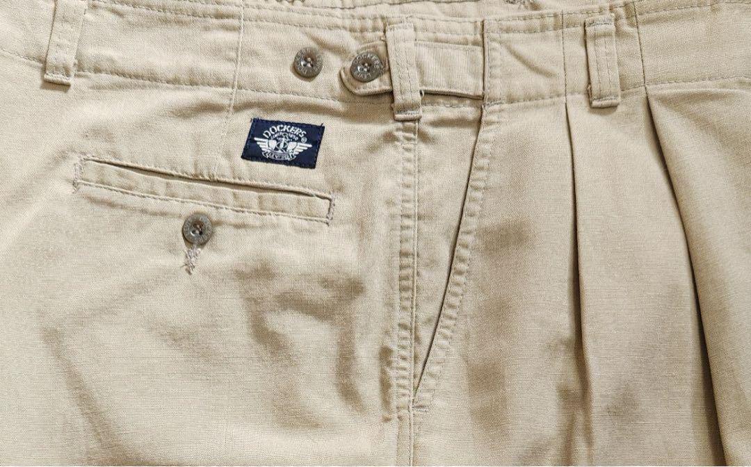 Dockers 希少 Levi's刻印 ジッパー ワイド チノパン W36