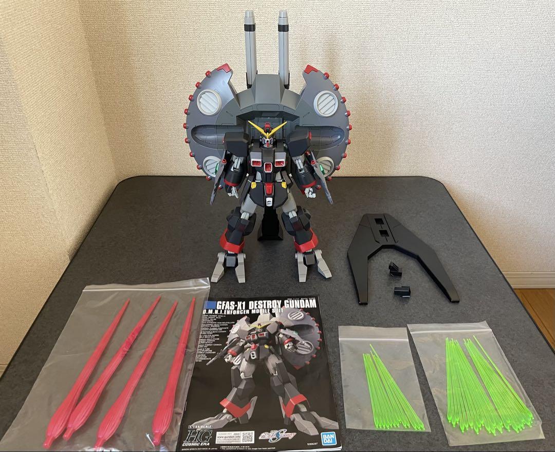 HG 1/144 デストロイガンダム(製作済み/箱無し/パーツ完備/説明書あり)