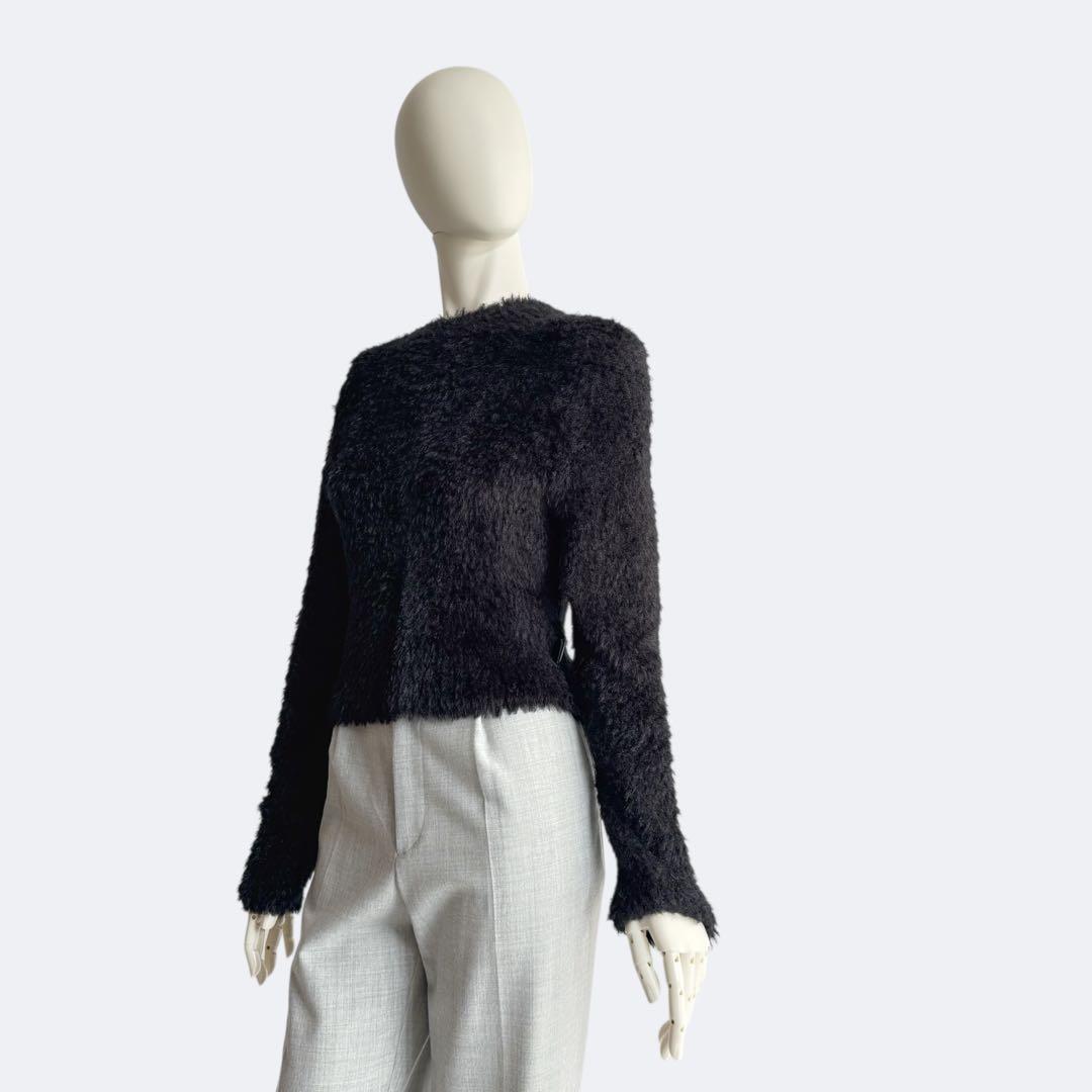 LOEWE ロエベ シャギーニット トップス ブラック レディース セーターS・LOEWE