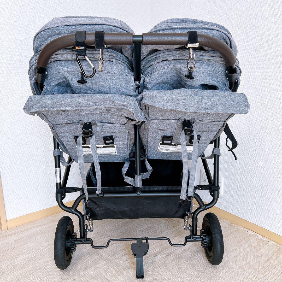美品　エアバギー ココダブル フロムバース　アースグレー