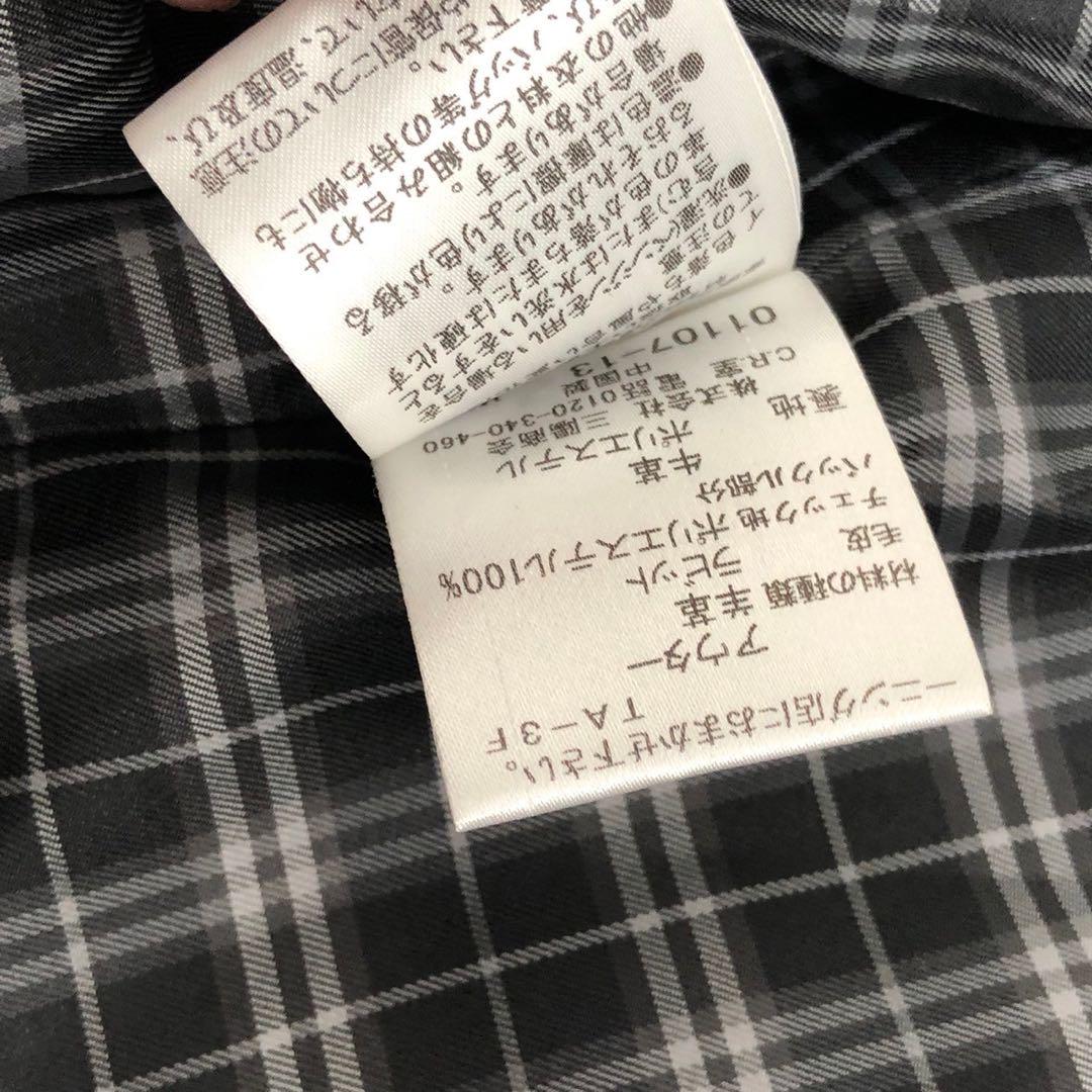 BURBERRY BLACK LABEL レザージャケット チェック ブラック