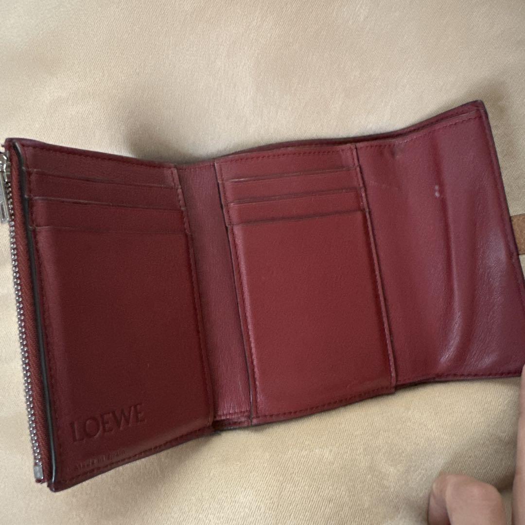 loewe ロエベ　財布　スモールバーティカルウォレット　ブラウン　アナグラム