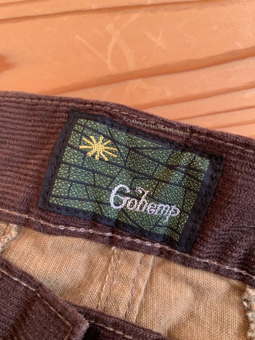 gohemp ゴーヘンプ カーキコーデュロイ多ポケットパンツ