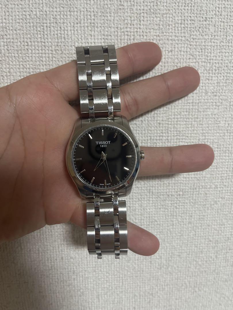 TISSOT ブラック アナログ 時計