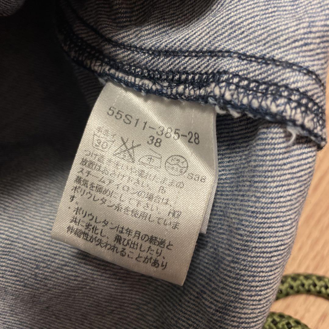 Burberry BLUE label デニムスカート　金ボタン　38.