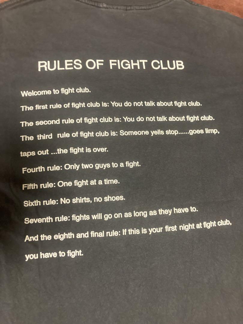 ドスペ　ファイトクラブ　fight club  ヴィンテージ　Tシャツ　XL