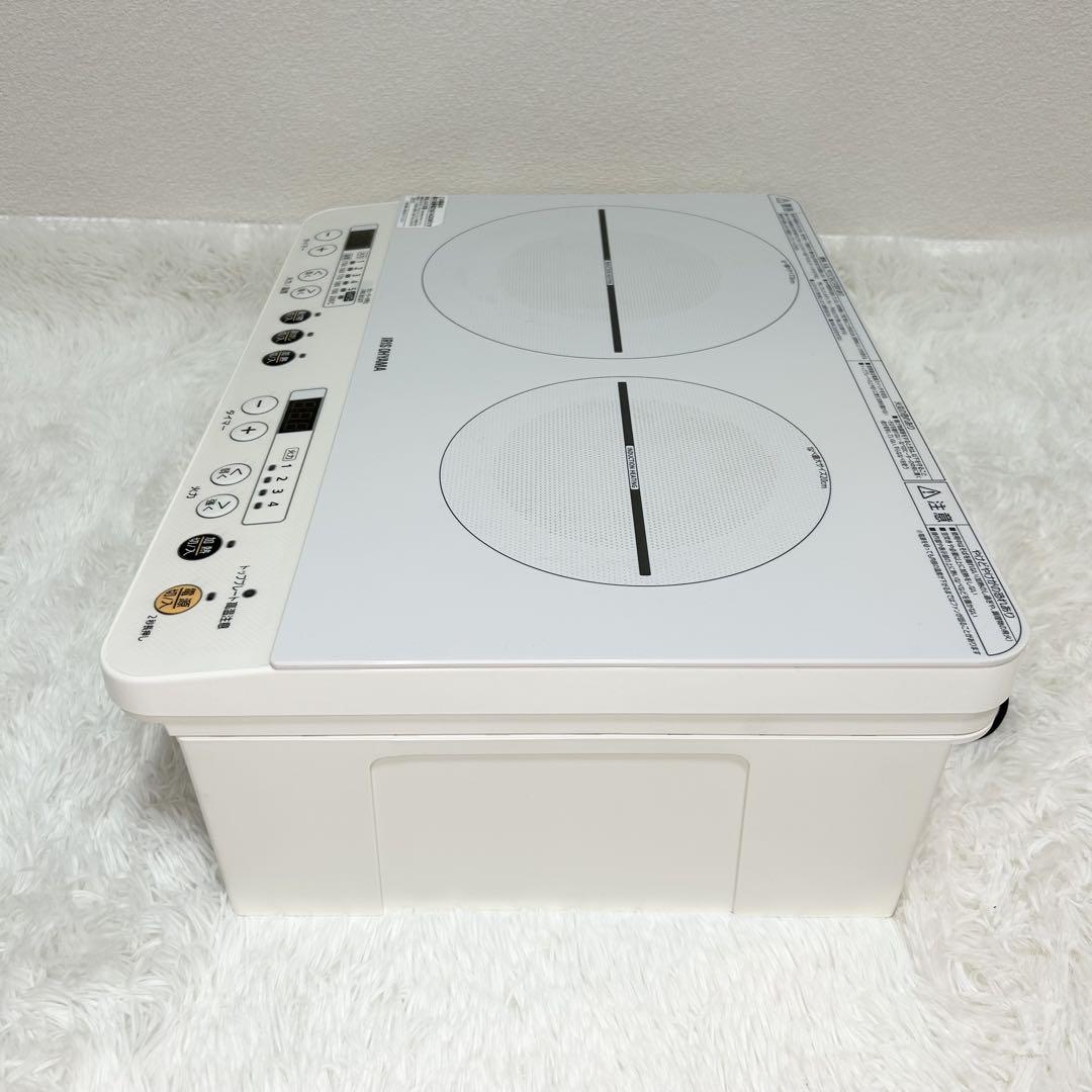 IHコンロ　クッキングヒーター　IRIS OHYAMA IHK-W12SV-W