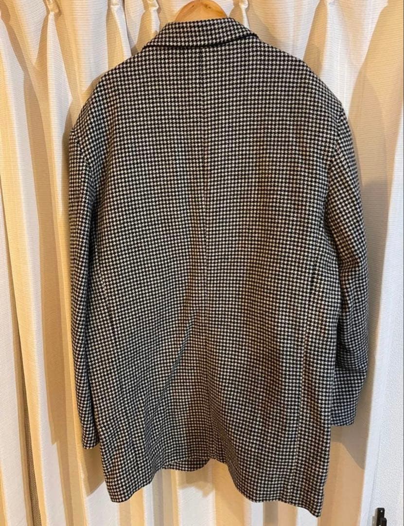 ビューティー&ユースxTUBEウールテーラー ドジャケットサイズL未使用千鳥格子 ビューティー&ユースxTUBEウールテーラー ドジャケットサイズL未使用千鳥格子