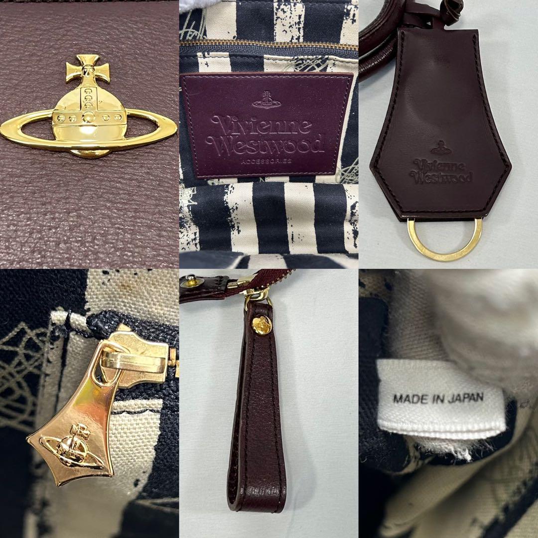 【極美品】ヴィヴィアンウエストウッド ハンドバッグ オーブ チャーム ゴールド
