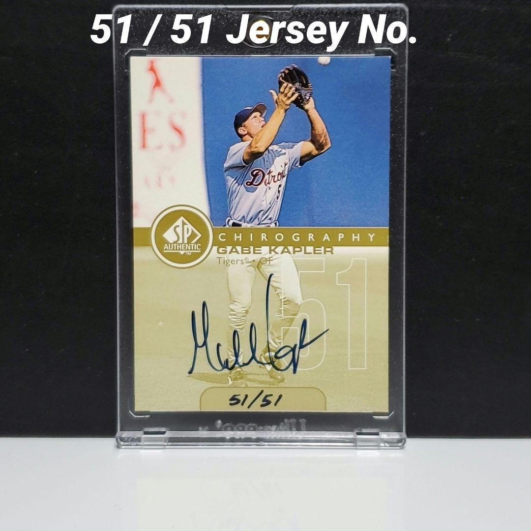 51 51 G Auto Gabe Kapler Jersey No.目立った傷や汚れなし