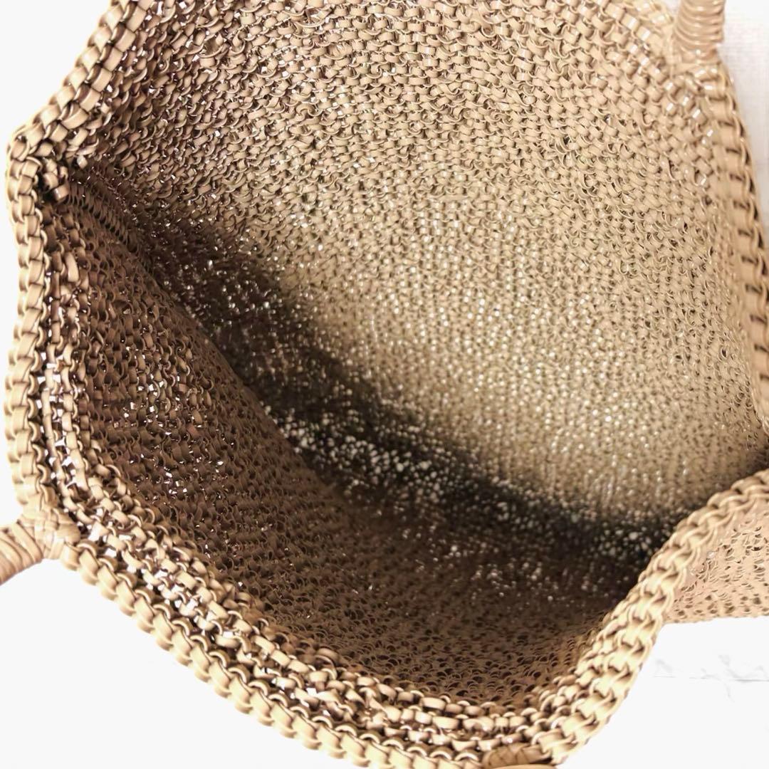 ✨未使用級✨アンテプリマ ワイヤーバッグ トートバッグ エナメルキャメル