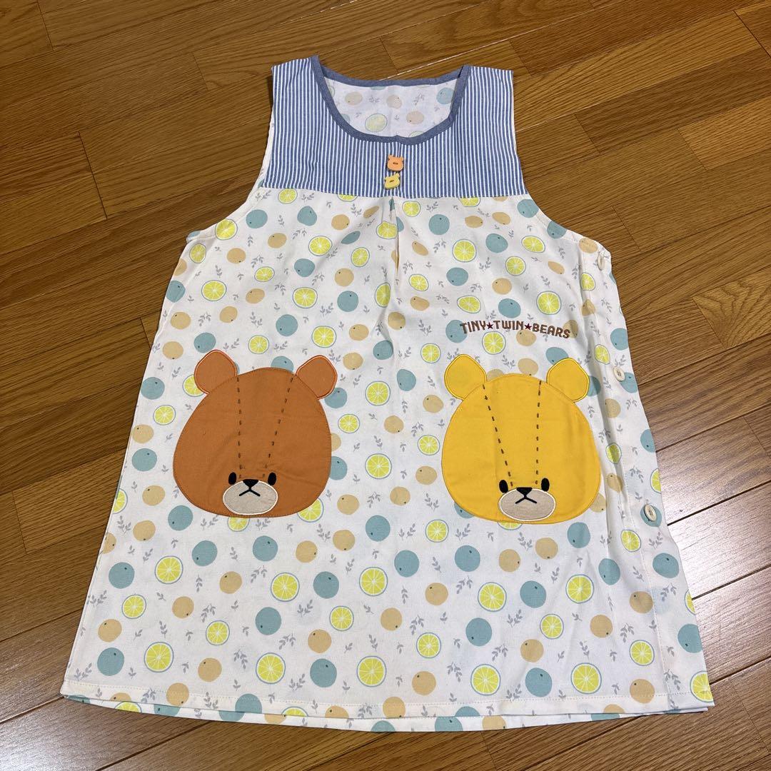 TINY TWIN BEARS エプロン クマ柄