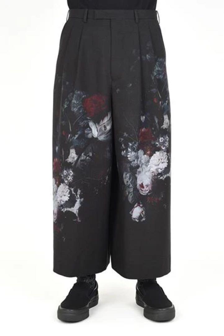 LAD MUSICIAN 19SS 花柄ワイドスラックス 46 DARK