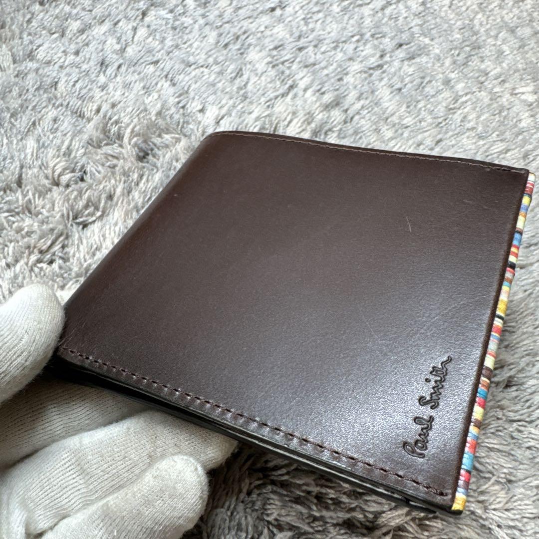 ★美品★Paul Smith ポールスミス 折り財布 レザー マルチカラー