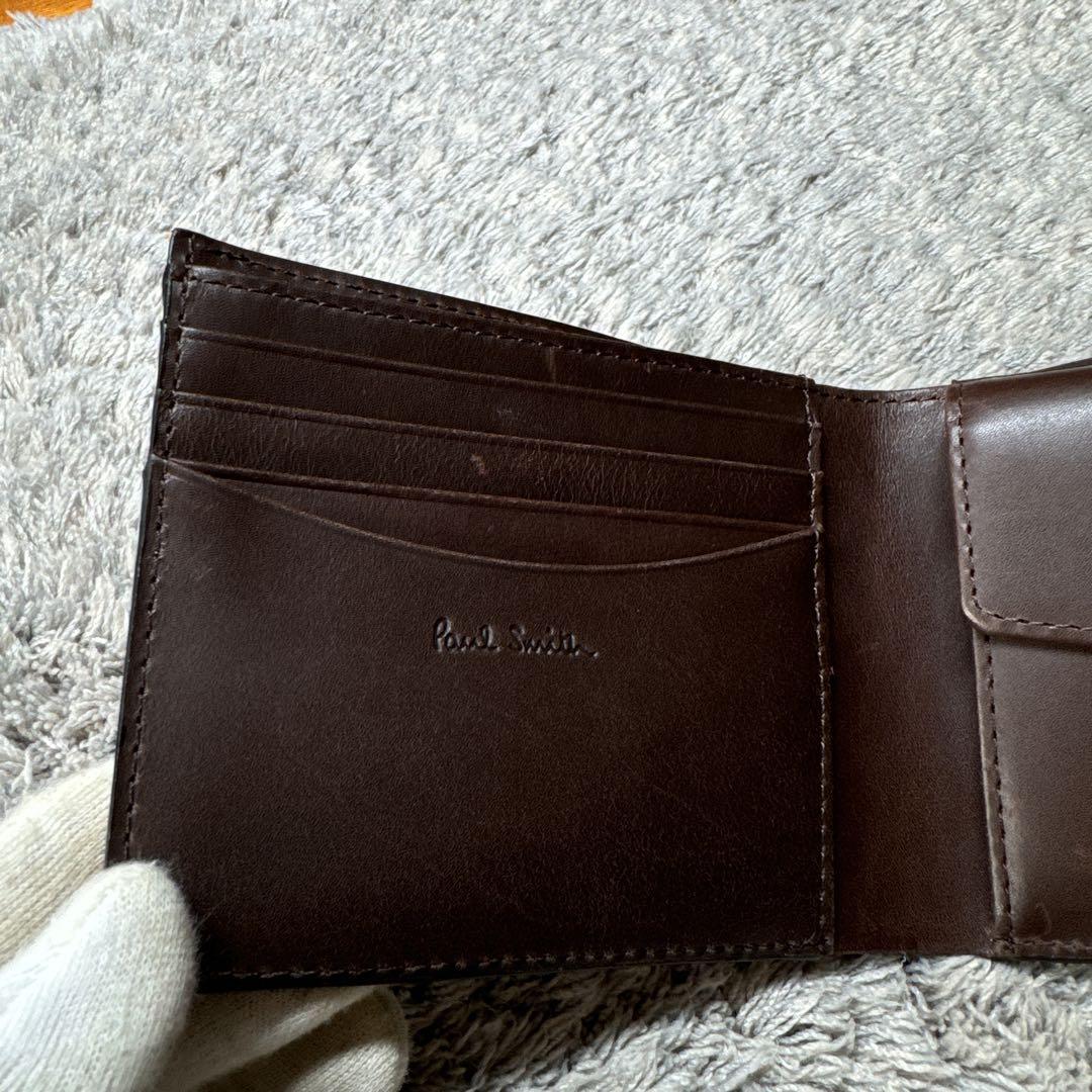 ★美品★Paul Smith ポールスミス 折り財布 レザー マルチカラー
