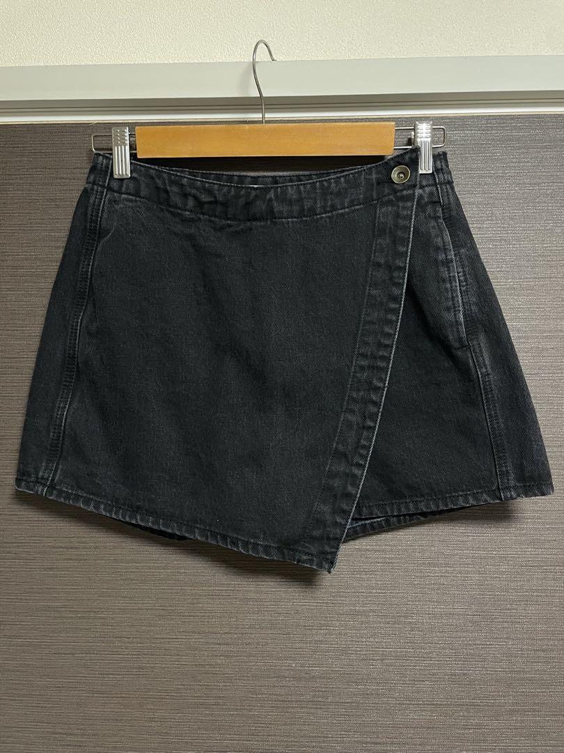 未使用　シールームリン　collab Denimラップショートパンツ searoomlynn collab denim ラップショートパンツ - メルカリ