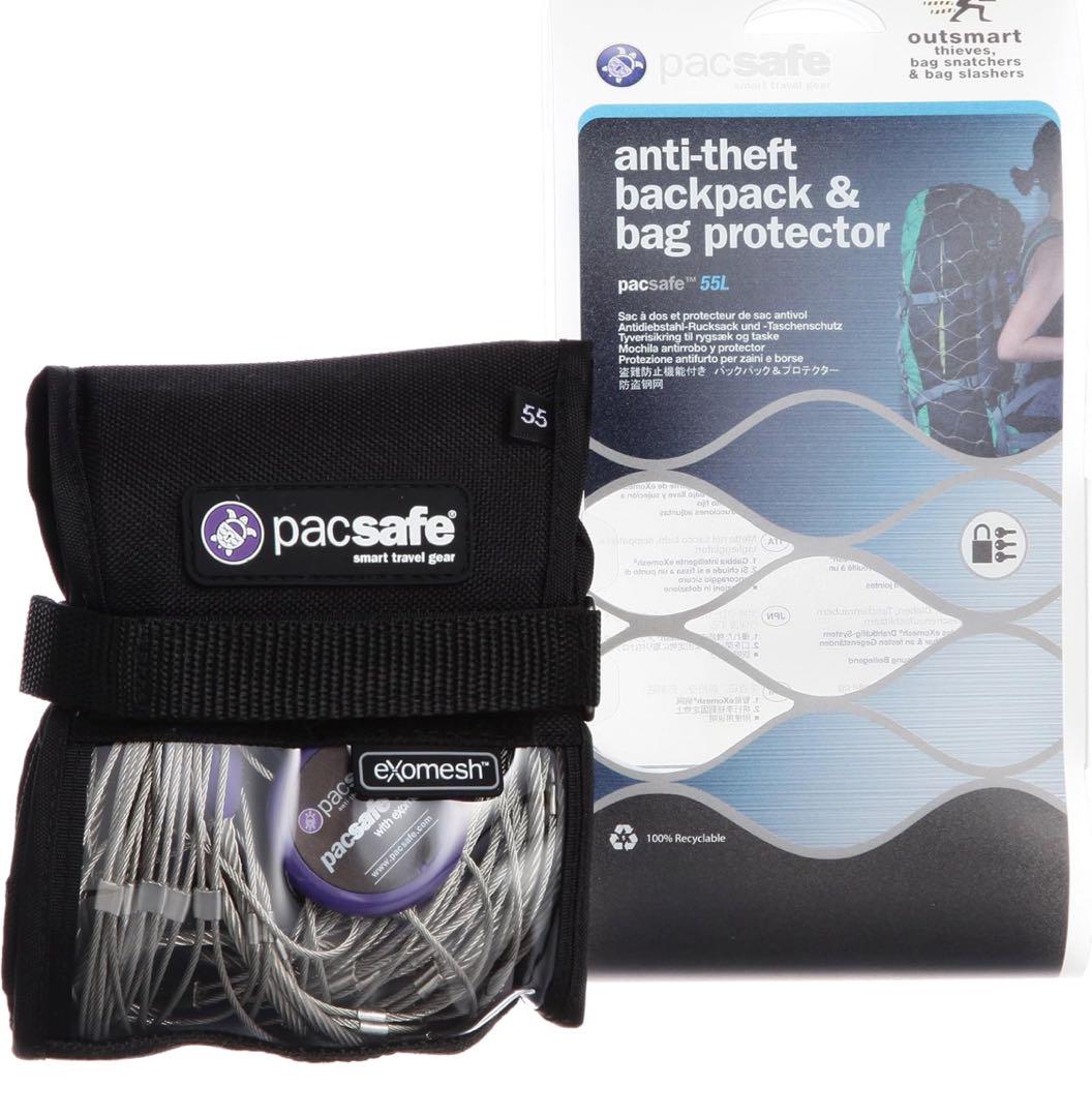 美品 パックセーフ pacsafe exomesh 85 ワイヤー 防犯 盗難