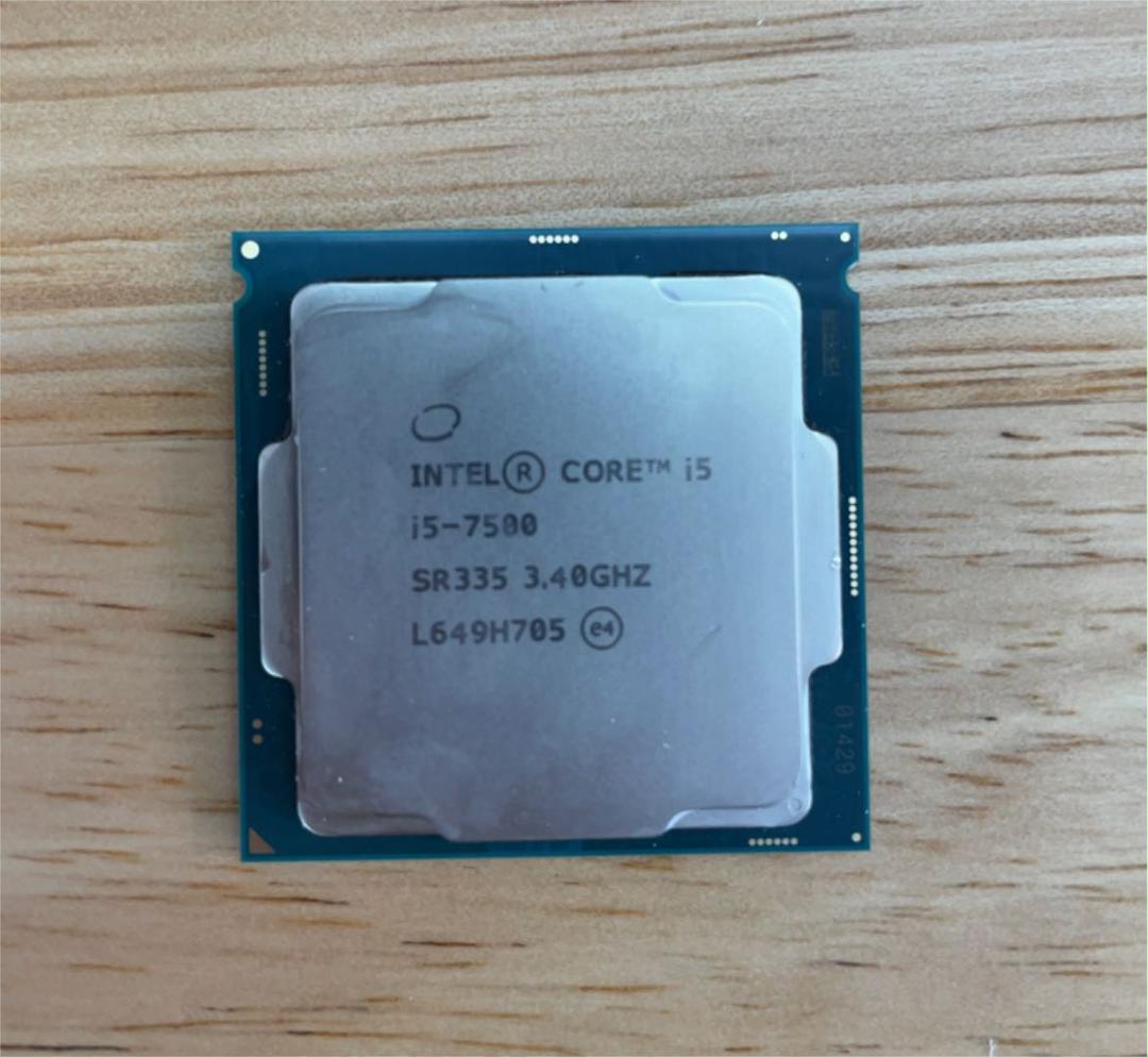 動作確認済 intel Core i5-7500 3.40GHz