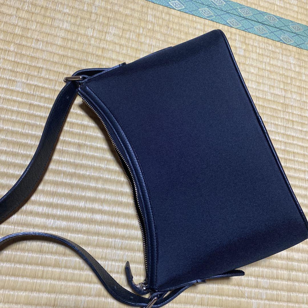 ブラック キャンバス レザー バッグ