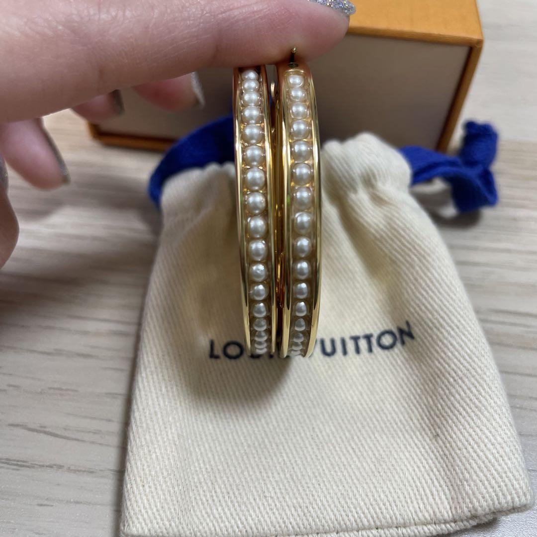 お値下げ‼️Louis Vuitton ピアス・フープルイーズパール