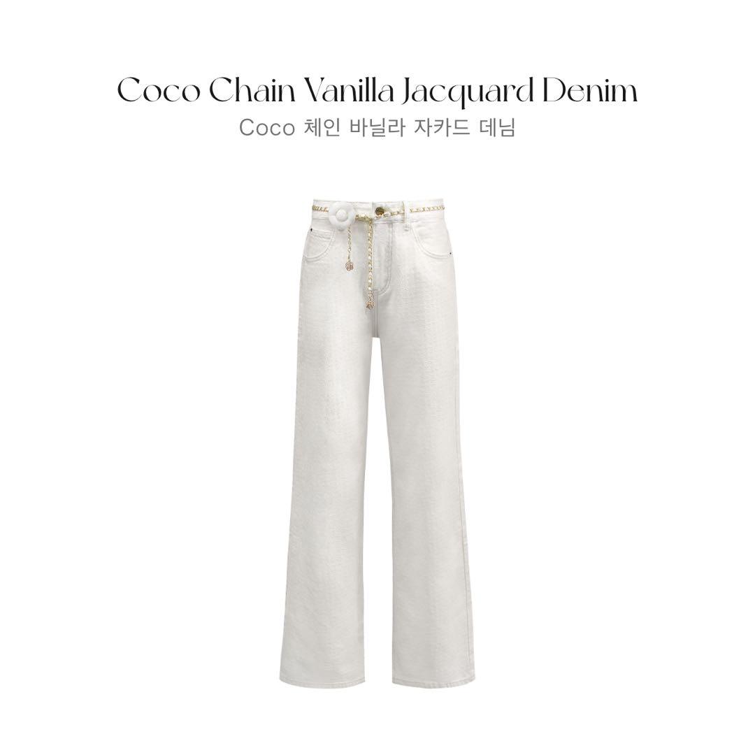【新品未使用】 QUNG COCoチェーンバニラジャガードdenim Sサイズ