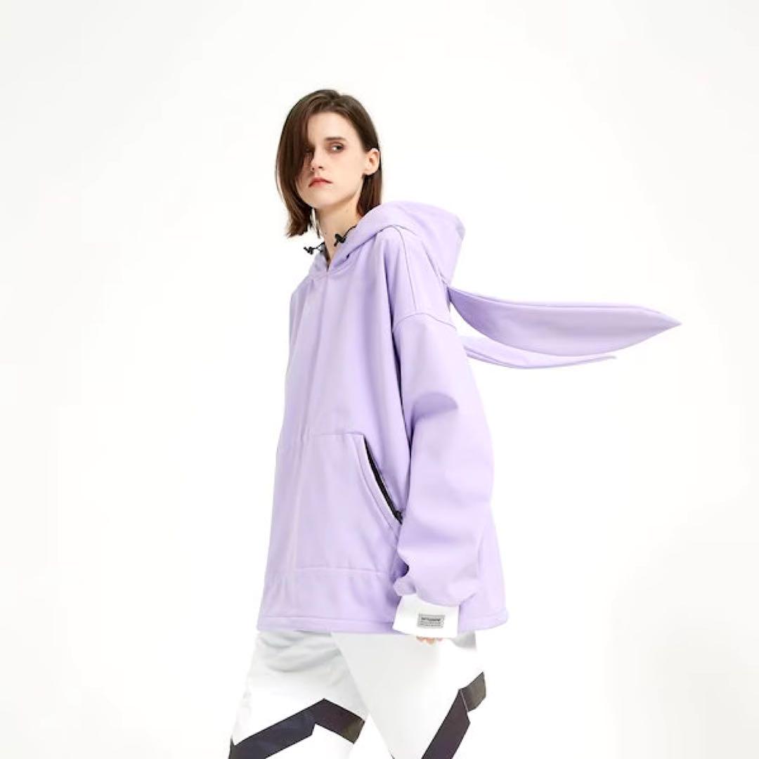 スノーボード　ウェアジャケット　うさぎ　男女兼用　韓国　新品、未使用　タグ付きL