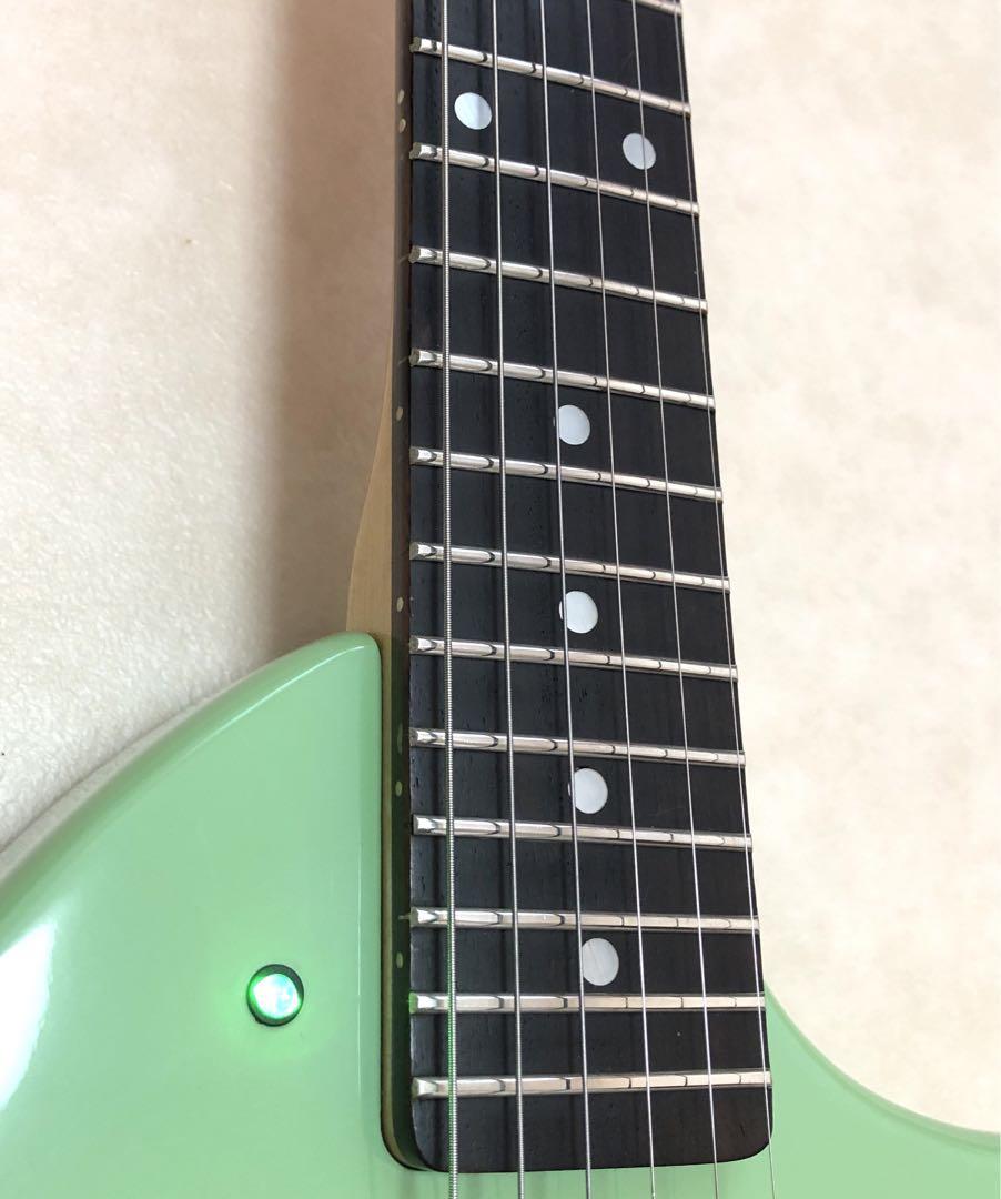 超美品】ZO-3 ミントグリーン アンプ内蔵ミニギター 専用ケース