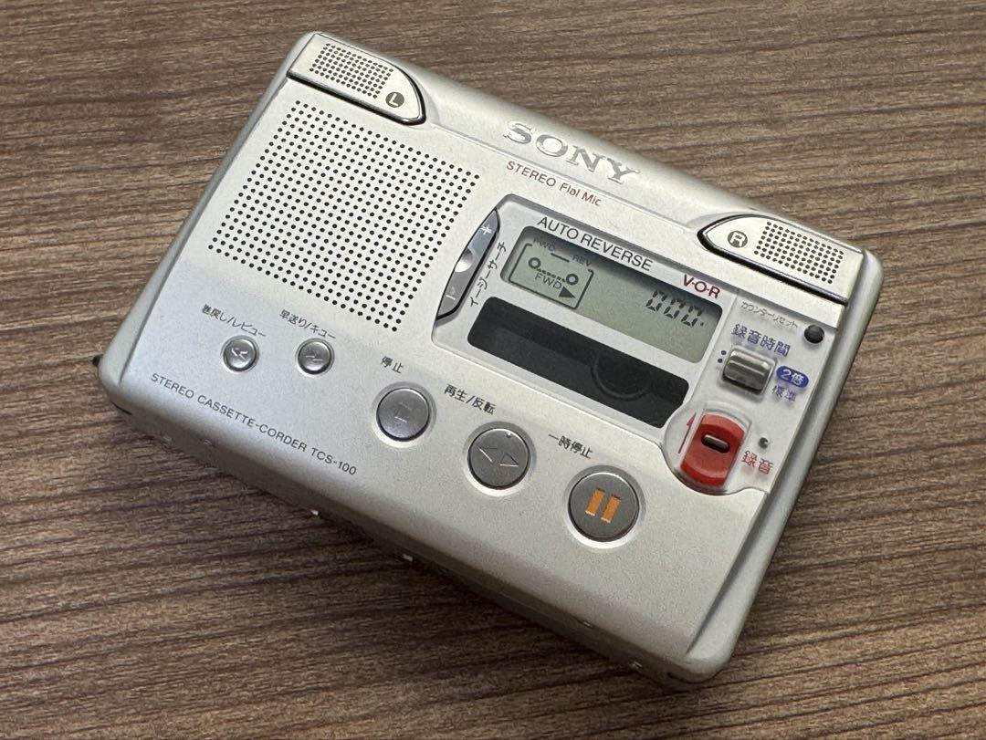 SONY メタルボディ 高性能 ステレオカセットレコーダー TCS-100