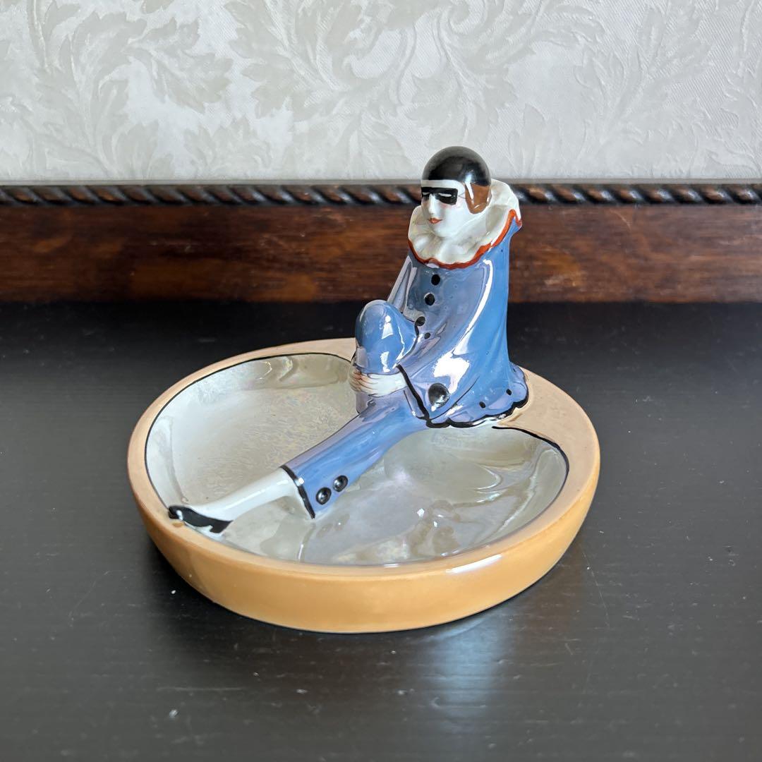 オールドノリタケ　アールデコレディ ラスター彩　ピントレー　小物入れ オールドノリタケ アールデコ デコレディ ラスター彩 小物入れ