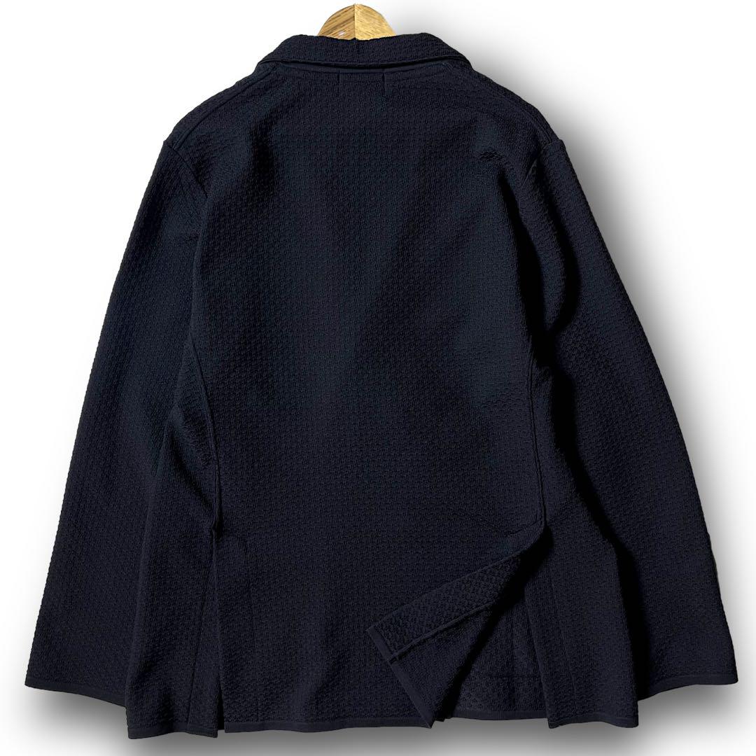 6 XL マスターバニー 編み柄 ストレッチ ダブルブレスト ダブルジャケット