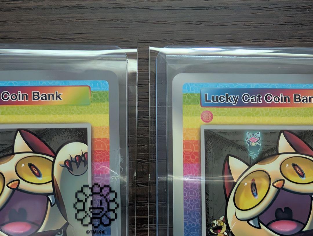 2枚セット　lucky cat coin bank