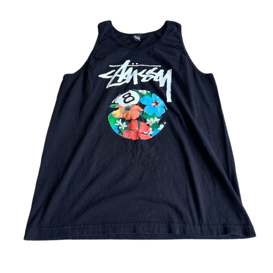 希少L★Stüssy ステューシー 8ボール y2k 00s タンクトップ