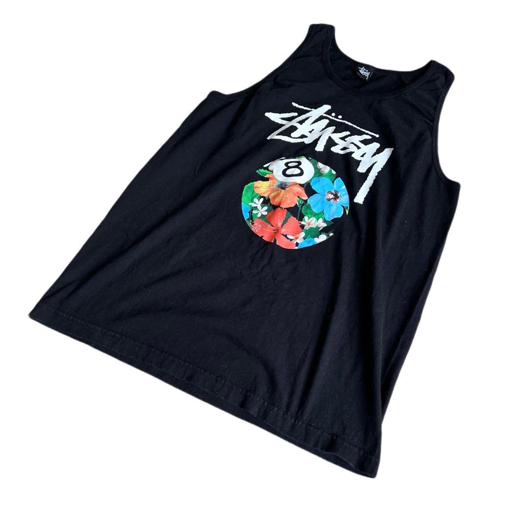 希少L★Stüssy ステューシー 8ボール y2k 00s タンクトップ