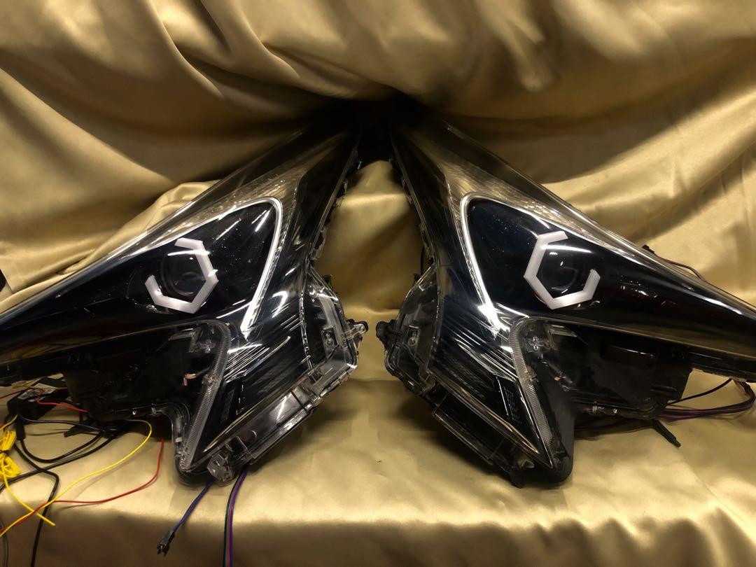 プリウス50 前期　3眼赤青紫　六角リング　ポジ青⇔白　ウィポジ青　レクサスBL プリウス50 前期 3眼赤青紫 六角リング ポジ青⇔白 ウィポジ青