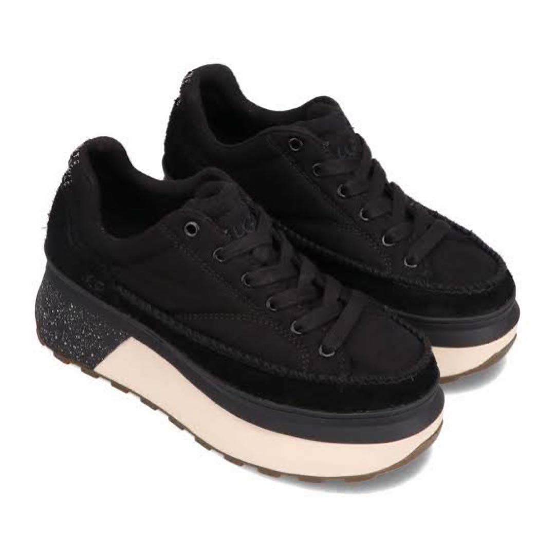【オープニング大セール】 UGG Marin レディース キャンバス ブラック Lace 靴