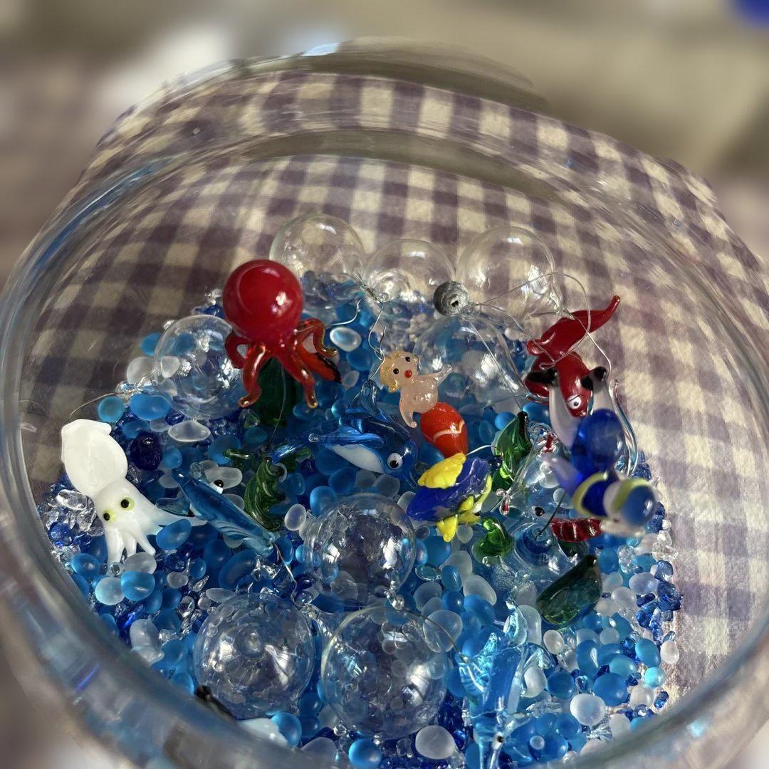 ガラス製海洋生物装飾