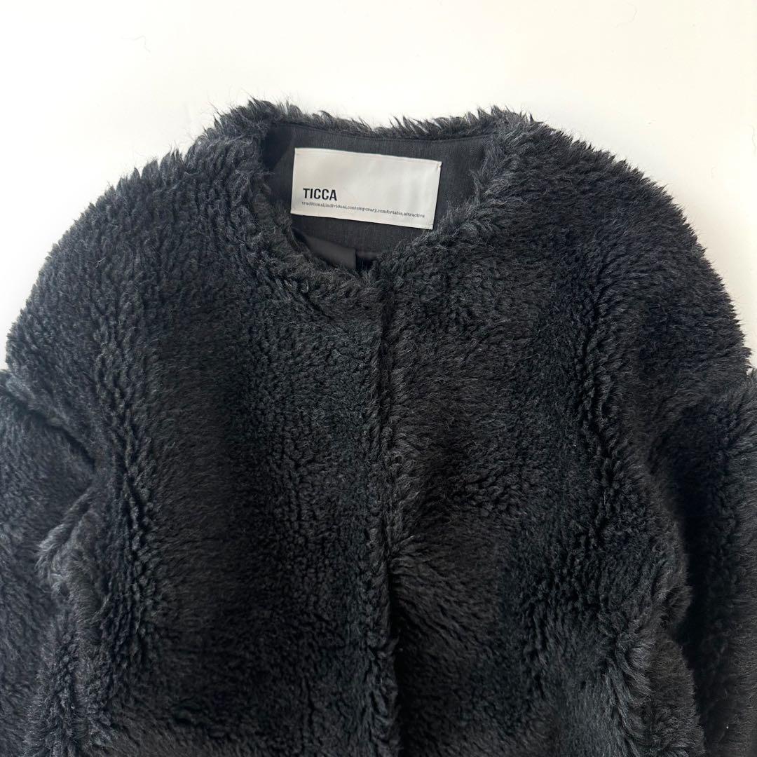 在庫 処分ファッション - 美品 ティッカ 2023AW ウール ファー