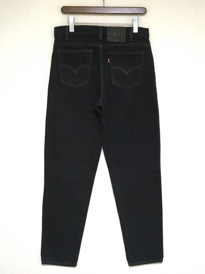 希少 90's USA製 Levi's 550 W32 後染め BLACK