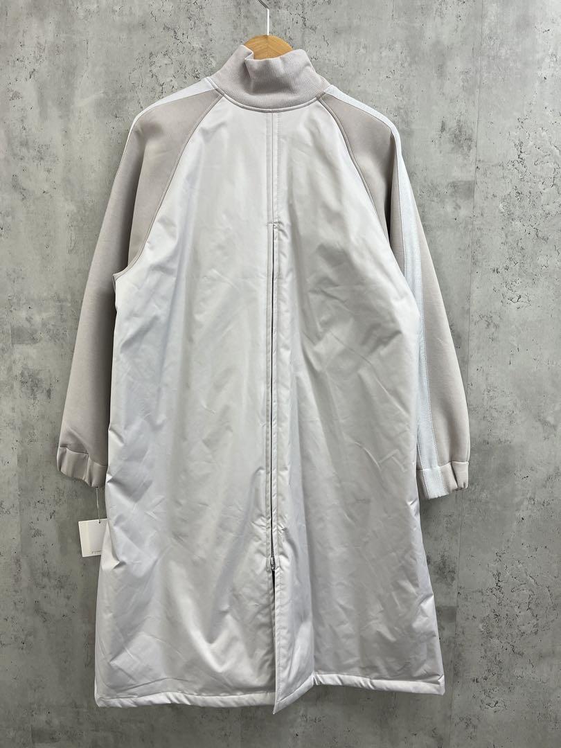 HERENCIA ジャージドッキングロングリブ スタンドカラーコート 0110