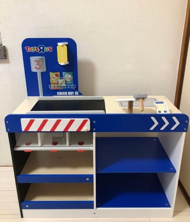 おもちゃ　収納　棚　木製　トイザらス　お店やさん　おもちゃ収納棚　ごっこ遊び