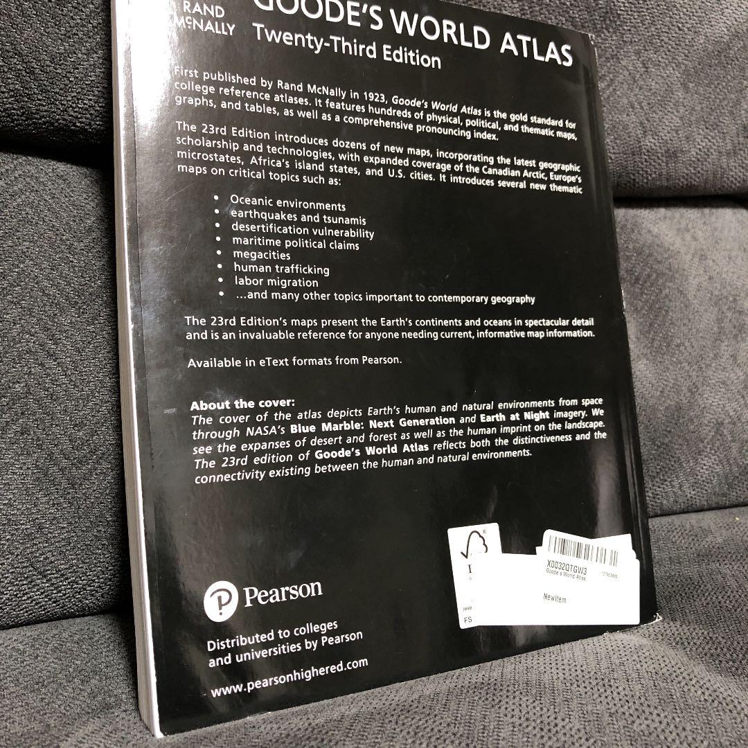 正規店人気 GOODE'S WORLD ATLAS 23 Edition 8cDpk-m23683980891 通販新作