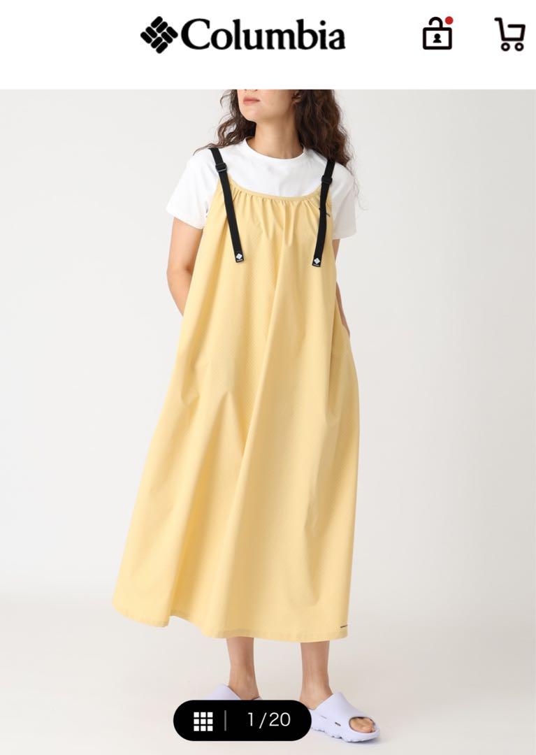 新品)Columbia イエロー デイジーパークオムニフリーズゼロドレス