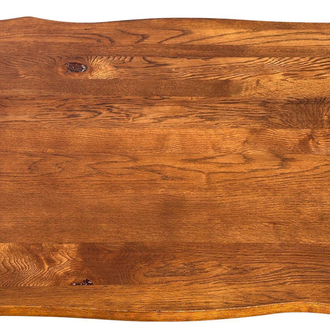 起立木工 センターテーブル ローテーブル ナラ材 天然木 一枚板風 起立木工 センターテーブル ローテーブル ナラ材 天然木 一枚板風
