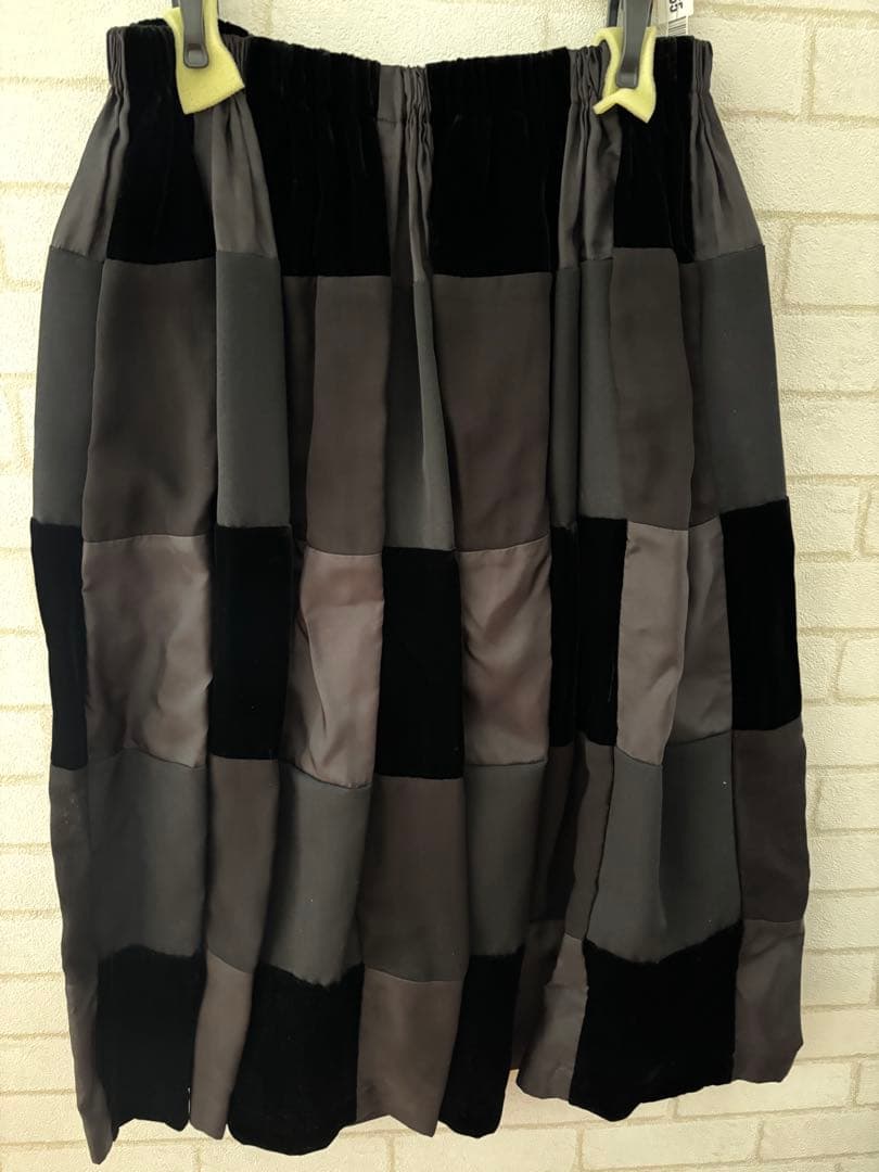 コムデギャルソントリコ ブラック グレー パッチワーク コムデギャルソントリコ ブラック グレー パッチワーク