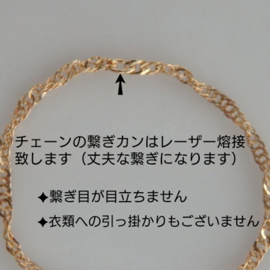 みんみん　k18ピアス　ペタルチェーン　フープピアス　チェーンリング
