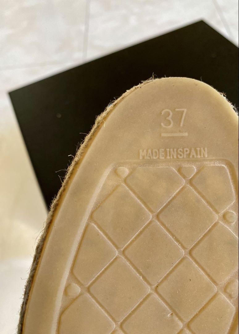 未使用 CHANEL エスパドリーユ 37 スリッポン スニーカー シャネル