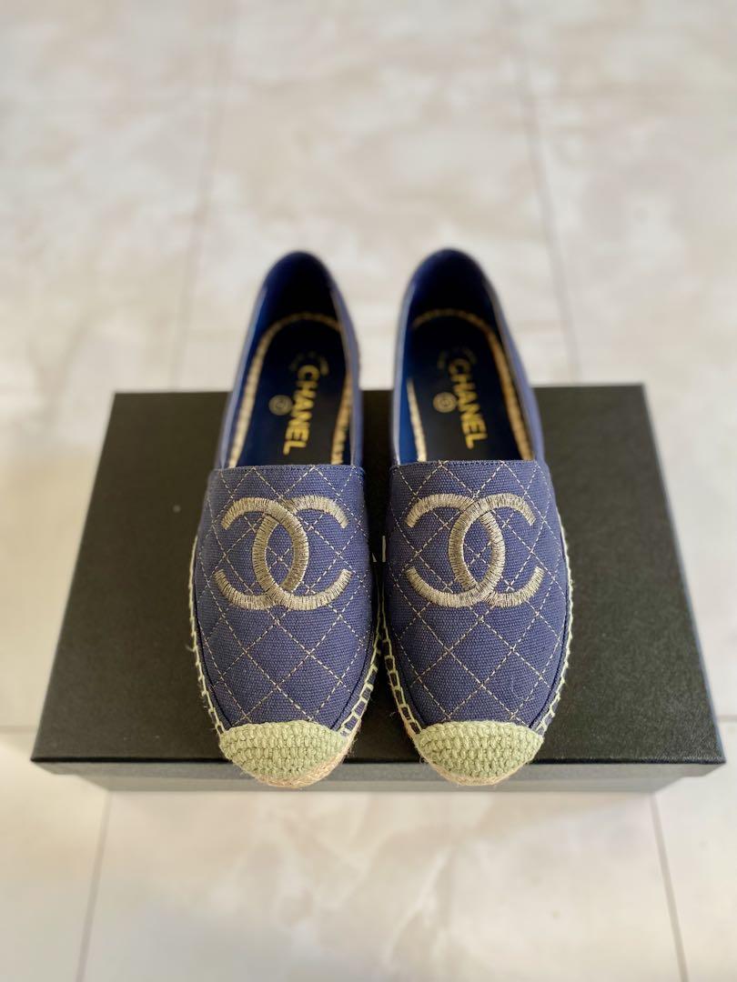 未使用 CHANEL エスパドリーユ 37 スリッポン スニーカー シャネル