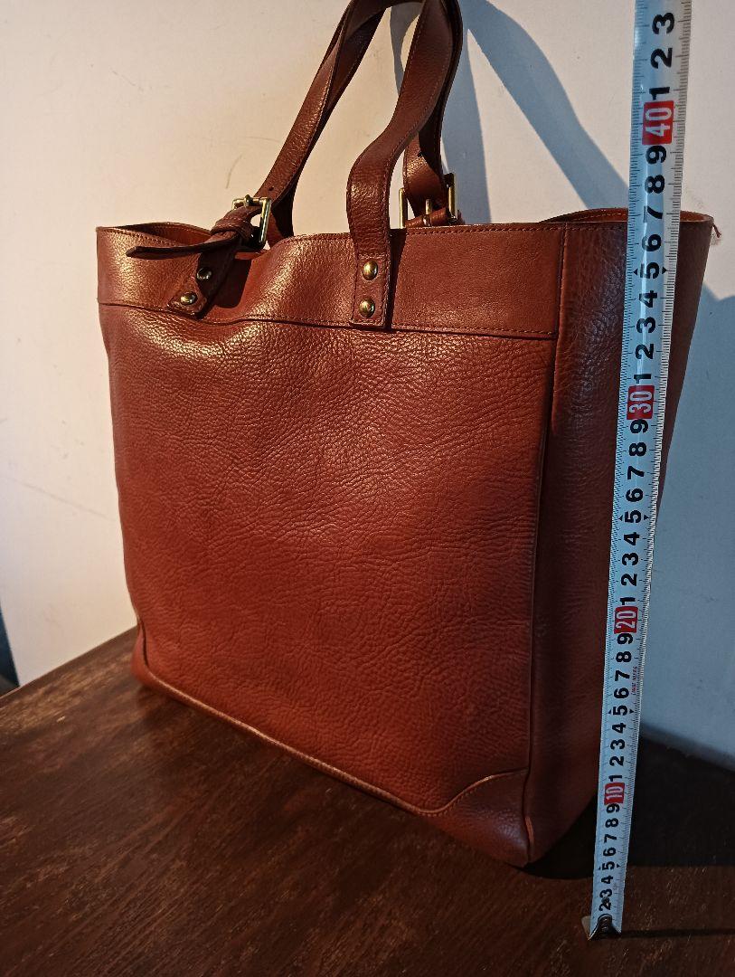 美品! RALPH LAUREN メンズ肉厚オールレザー トートバッグ レザー