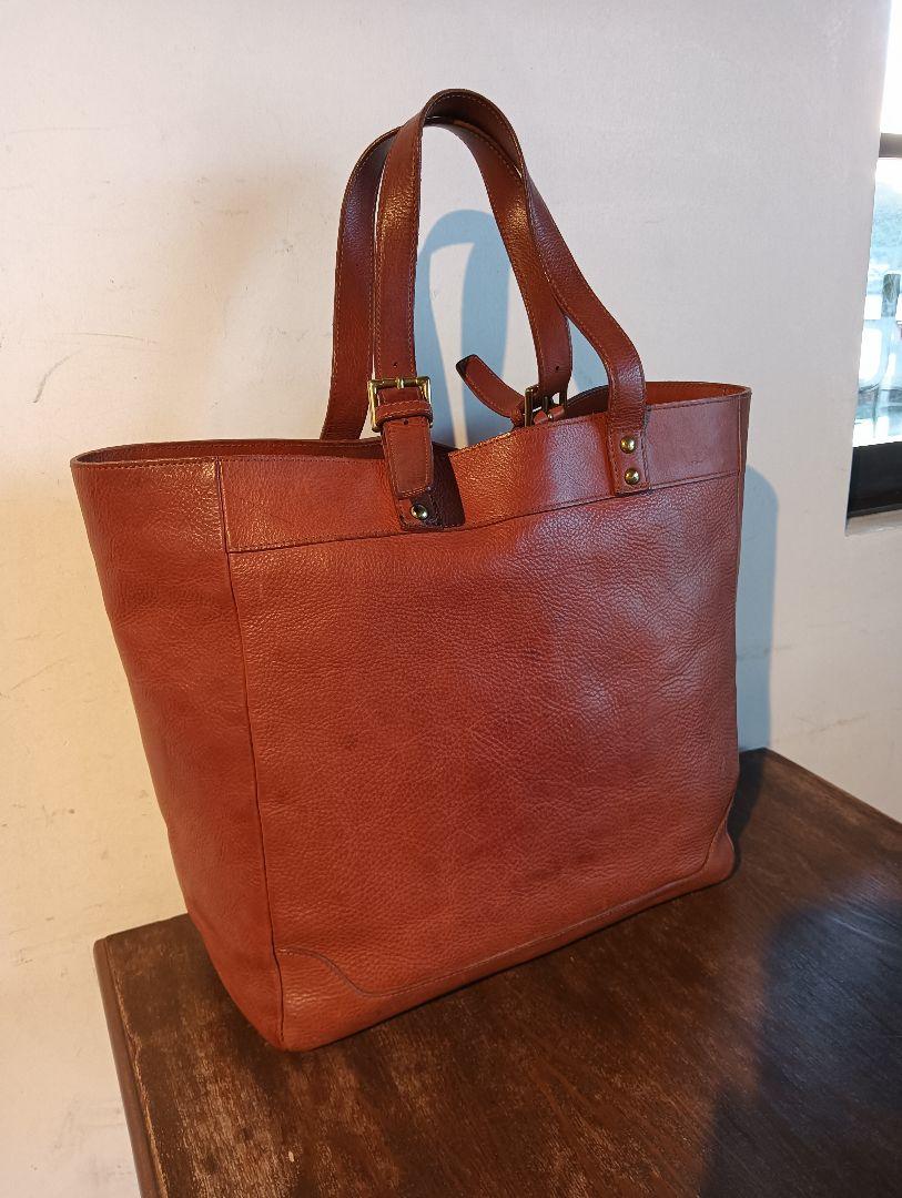 美品! RALPH LAUREN メンズ肉厚オールレザー トートバッグ レザー